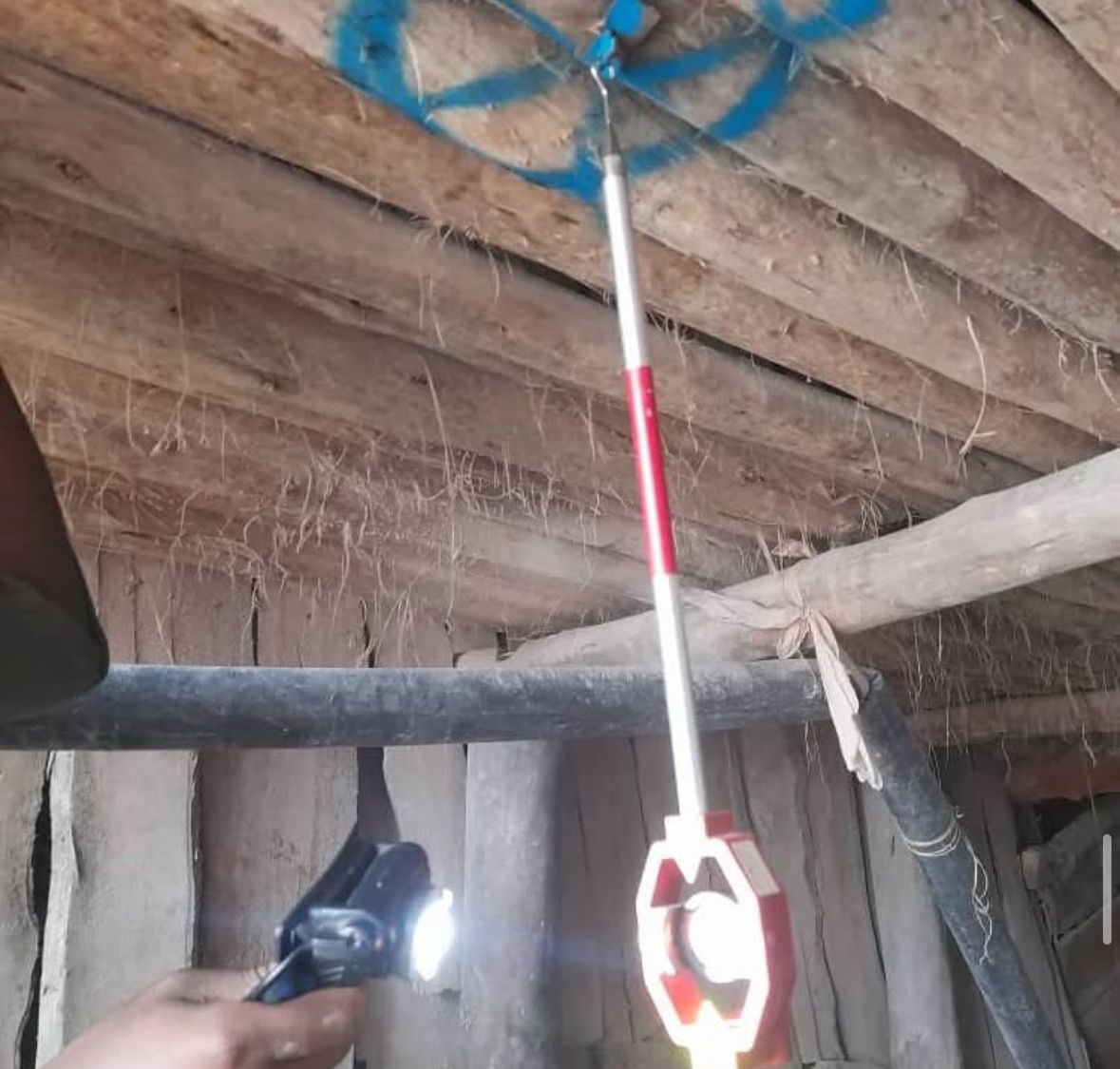Mine shaft depth measurement
